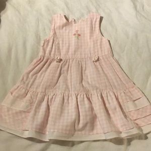 Liz Claiborne kids -Pink gingham dress
